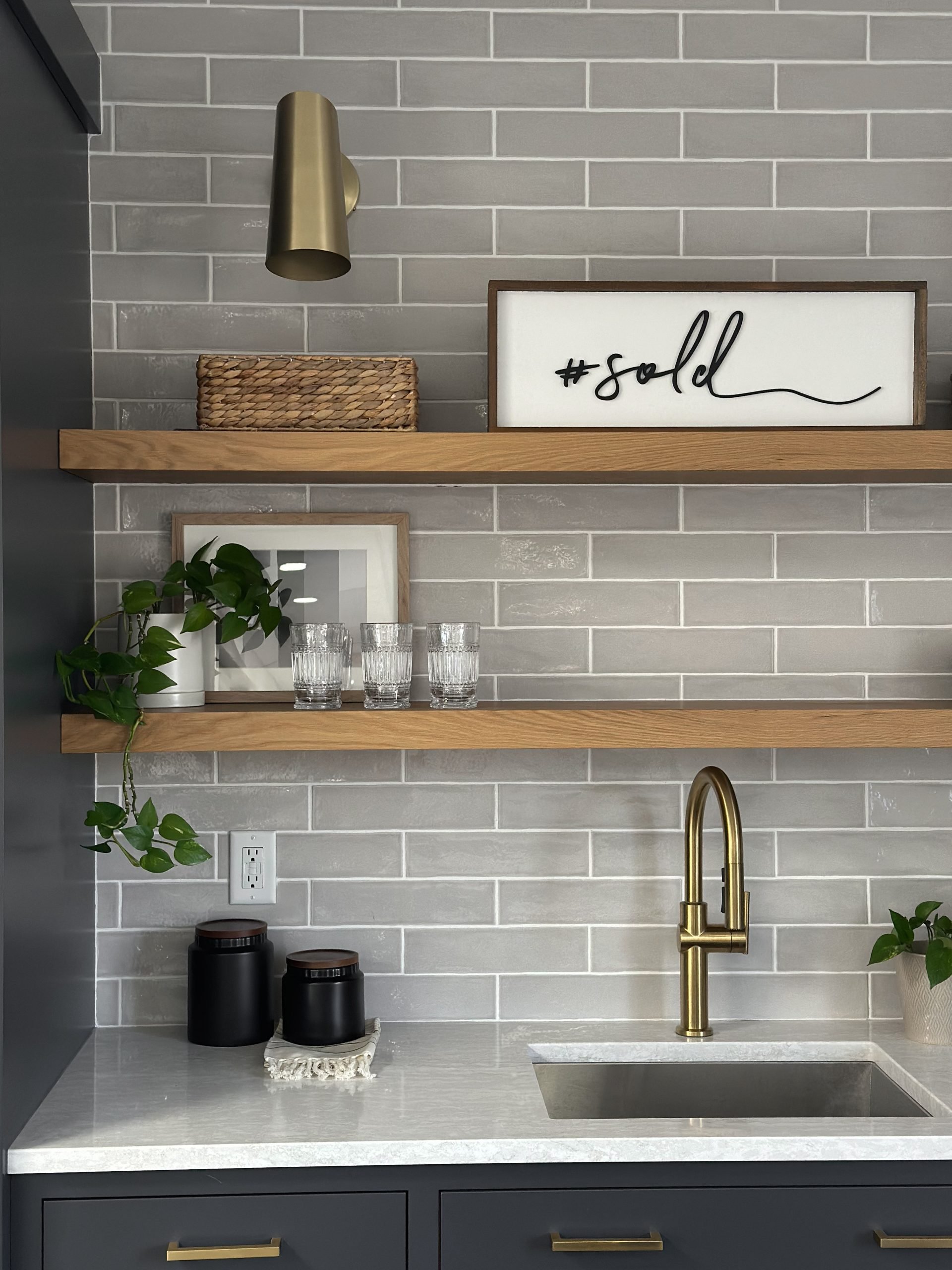 Kitchen remodel close up for local commercial interior design client.