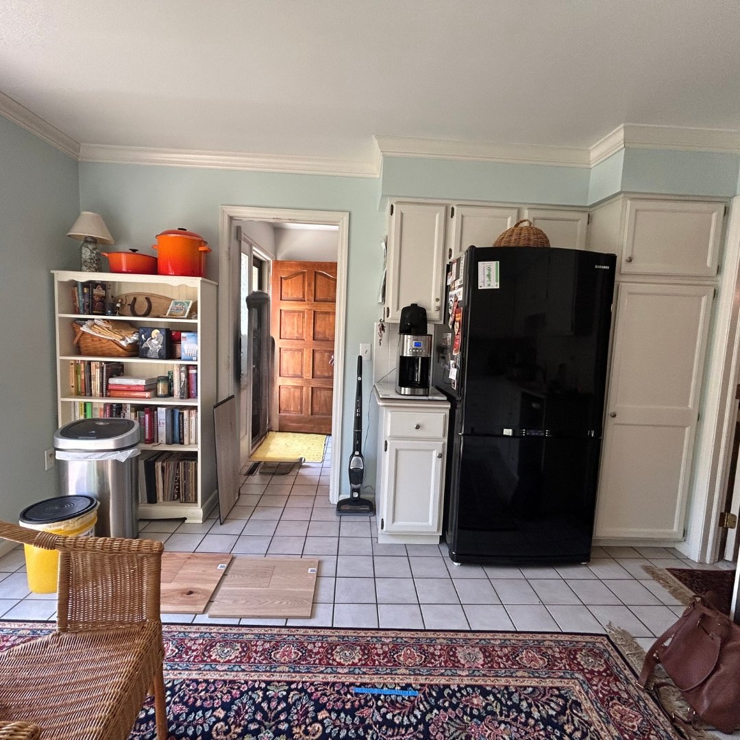 A central Ohio kitchen before it was remodeled and redesigned by Jennifer Donahue Interior Design Inc interior designers into a modern masterpiece.