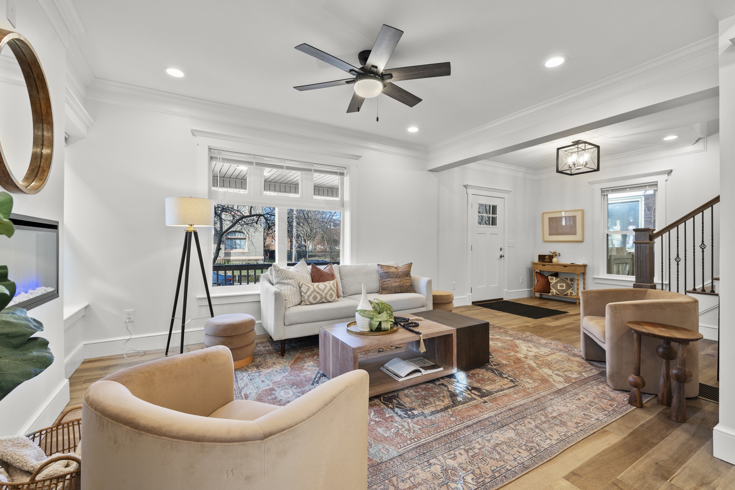 Remodeled home near historic Old Towne East with professional modern staging.