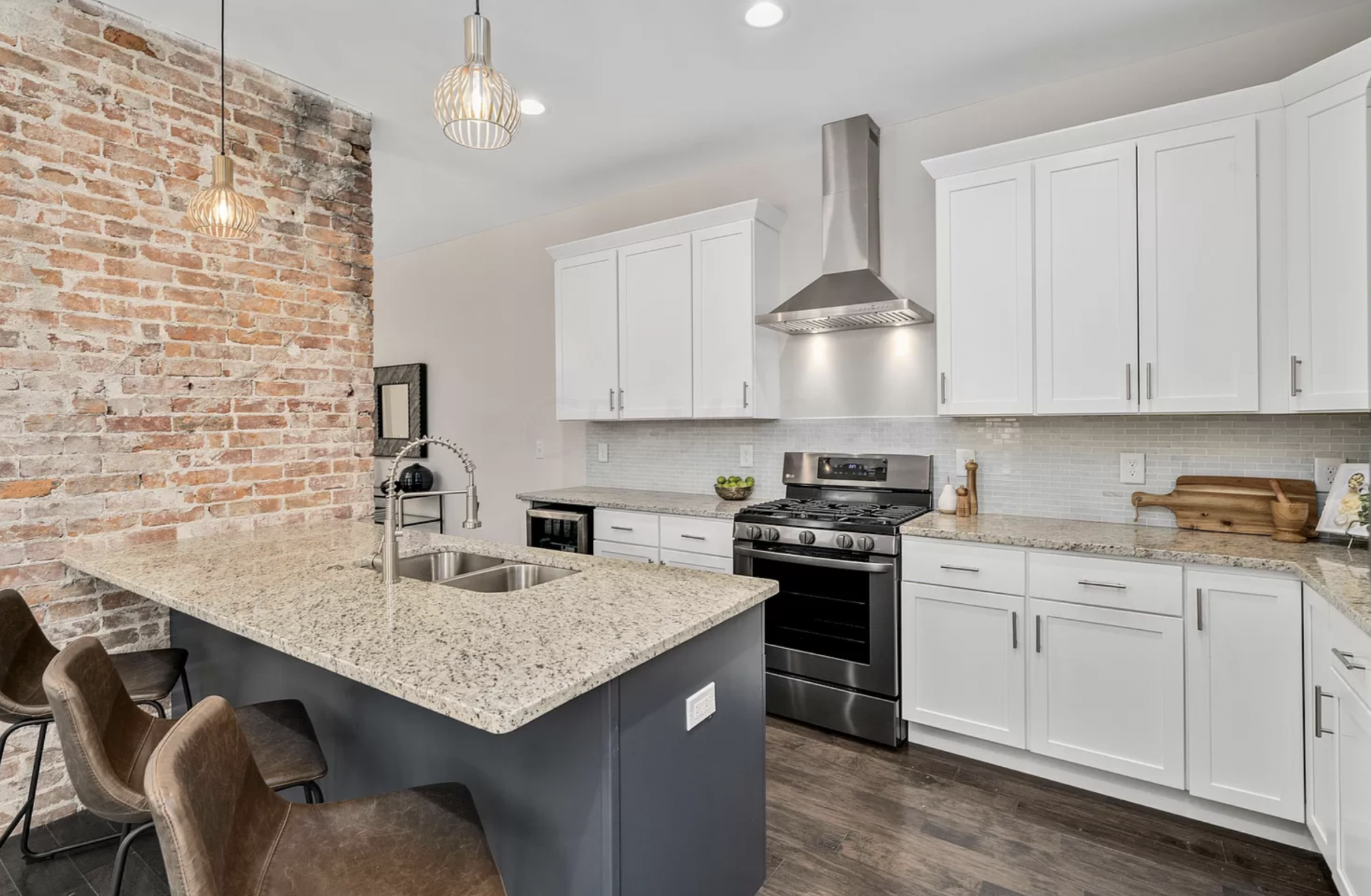 Newly remodeled kitchen in a Pacific Palisades, California home.