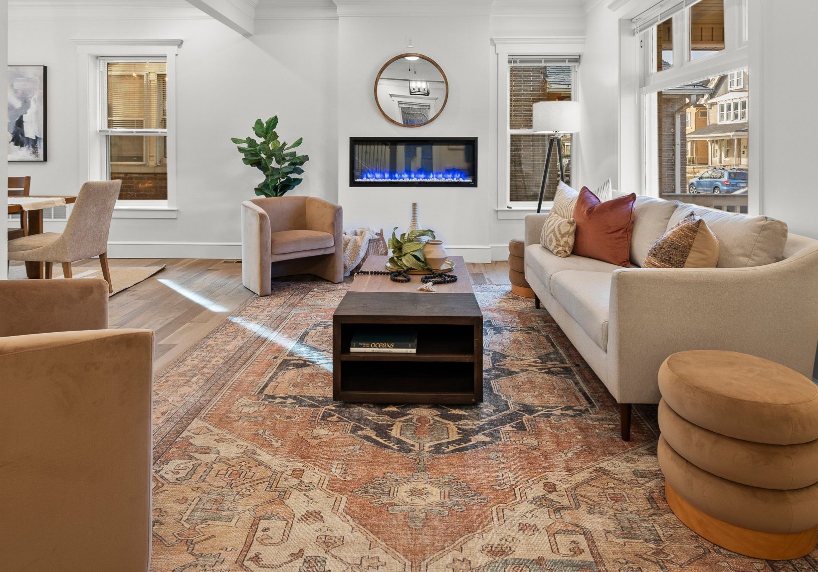 Remodeled historic Pacific Palisades, California home with professional modern staging.